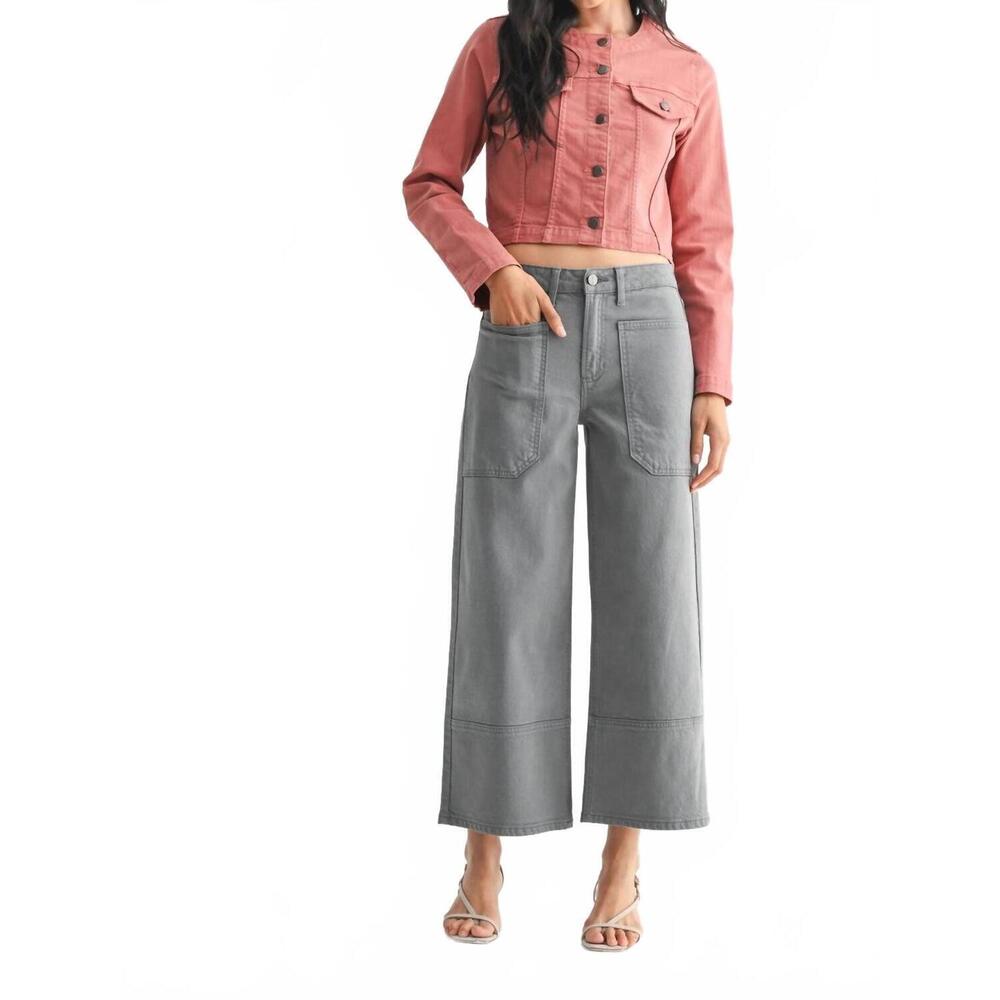 NEW JBD. wide leg pant in storm grey